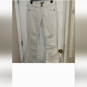 Democracy Off-White Flare Jeans 10